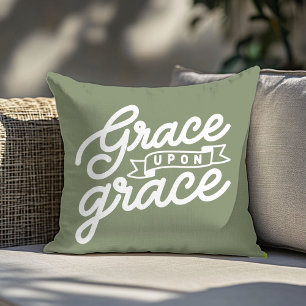 Coussin de jet Olive Green Grace Christian de ferm