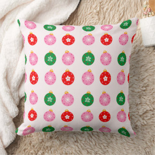 Coussin de jet orné d'un joli ornement de Noël