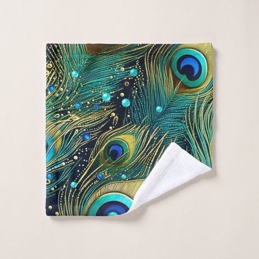 Coussin de jet Peacock Passion (Gant de toilette)