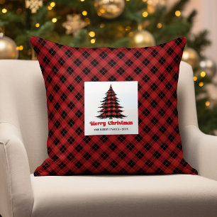 Coussin de jet personnalisé avec motif carreaux de