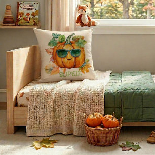 Coussin de jet personnalisé Cozy Pumpkin Autumn