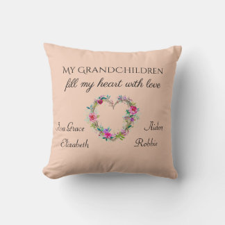 Coussin de jet personnalisé pour la fête des Mères