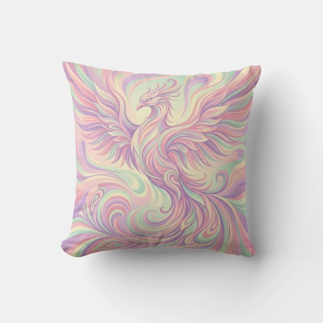 Coussin de jet Phoenix Rising Wings (Recto)