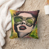 Coussin de jet Pop Art Chic Parisien (Couverture)