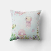 Coussin de jet pour Baby Shower Sous l'océan (Verso)