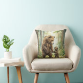 Coussin de jet pour enfants Ourse des bois maman e (Chaise)