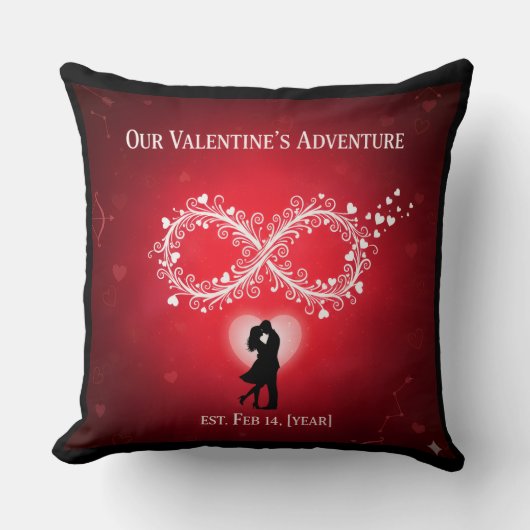 Coussin de jet pour la Saint-Valentin (Recto)