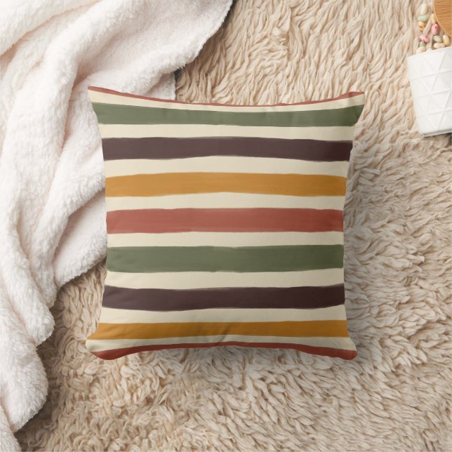 Coussin de jet rayures vintage (Couverture)