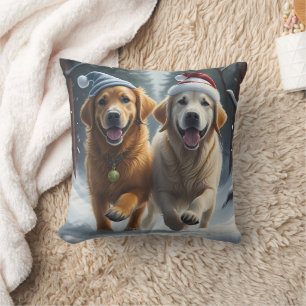 Coussin de jet retrievers dorés