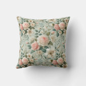 Coussin de jet 'Romance de jardin élégant' (Verso)