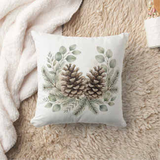Coussin de jet rustique en forme de pomme de pin e