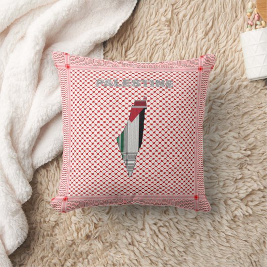 Coussin de jet Shemagh palestinien - Keffiyeh (Couverture)