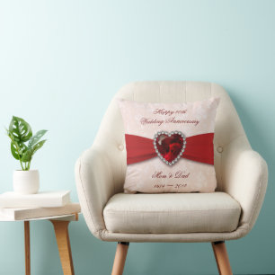 Coussin de jet Soft Damask 40e anniversaire de mar