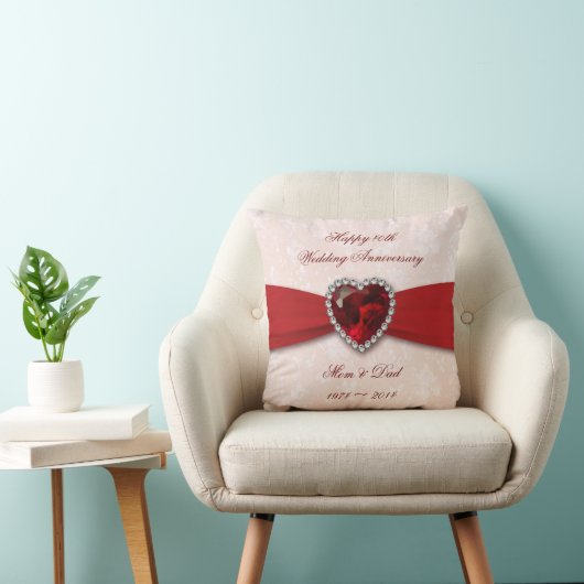 Coussin de jet Soft Damask 40e anniversaire de mar (Chaise)