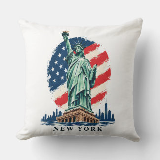 Coussin de jet Statue de la Liberté New York USA D