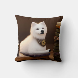 Coussin de jet steampunk chien esquimau américain