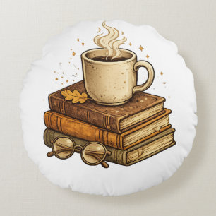Coussin de jet vintage esthétique Café Cozy et Liv