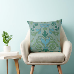 coussin de jet vintage floral.