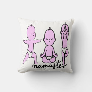 Coussin de jet yoga pour bébé mignon - Cadeau Nama
