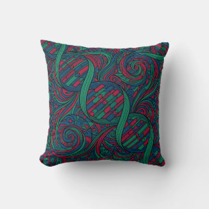 Coussin de jeté à double hélice d'ADN de teinte de