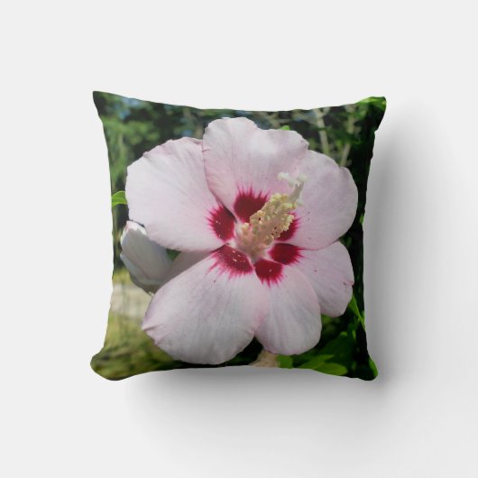 Coussin de jeté à l'Hibiscus (Recto)