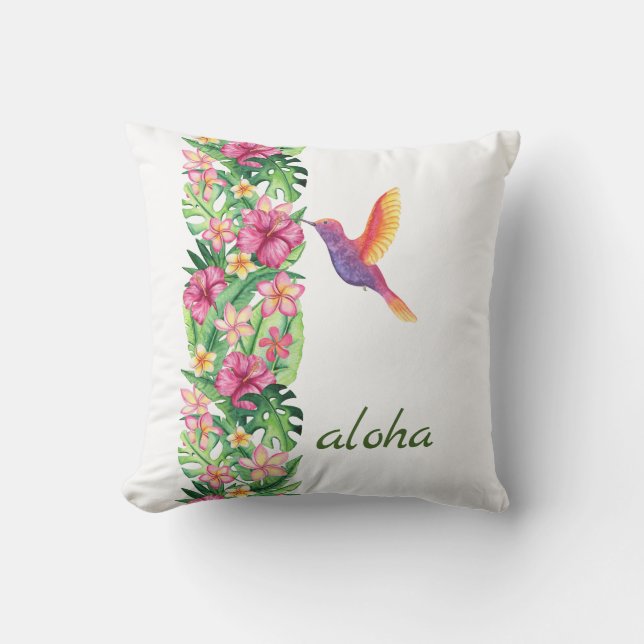 Coussin de jeté Aloha Garden (Recto)