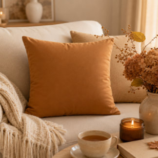 Coussin de jeté de jardin en cuivre chaud