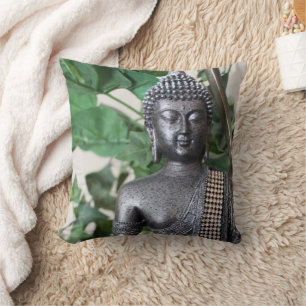 Coussin de jeté de méditation Bouddha paisible Déc