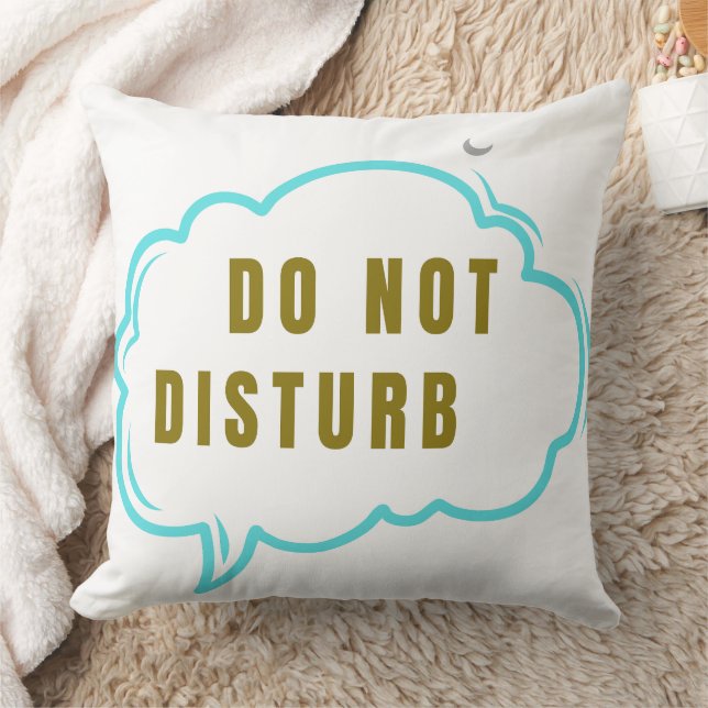 Coussin de jeté de sommeil confortable 'Ne pas dér (Couverture)