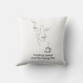 Coussin de jeté de thérapie de l'espace de détente (Verso)