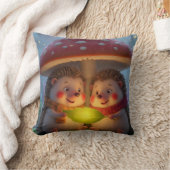 Coussin de jeté fantaisie hérisson de la forêt cos (Couverture)