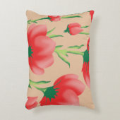 Coussin de jeté floral rose pâle (Devant(Vertical))