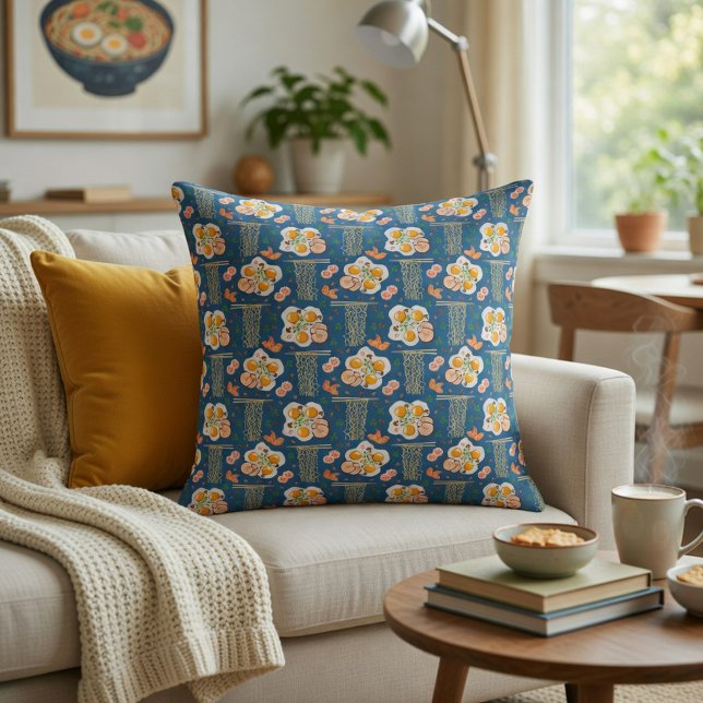 Coussin de jeté inspiré de la nourriture asiatique (Créateur téléchargé)