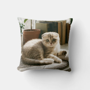 Coussin de jeté pour chat Scottish Fold Cozy