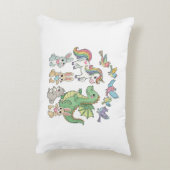 Coussin de jeté pour enfants en forme de licorne d (Dos(Vertical))