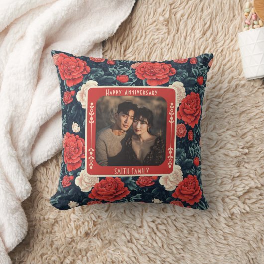 Coussin de jetée pour anniversaire de mariage doré (Couverture)