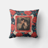 Coussin de jetée pour anniversaire de mariage doré (Verso)
