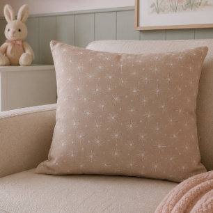 Coussin de jetée pour nurserie Fleur rose tendre