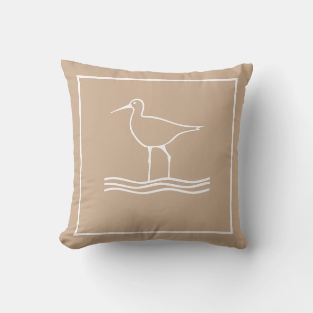 Coussin de jetée Sandpiper (Recto)