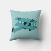 coussin de jeton de chambre pour enfants de biplan (Verso)