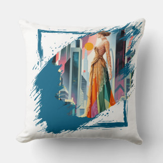 Coussin de jeton de dame mignonne