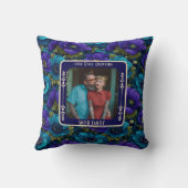 Coussin de jette pour anniversaire de mariage doré (Verso)
