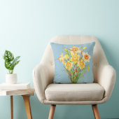 Coussin de jonquilles d'aquarelle (Chaise)