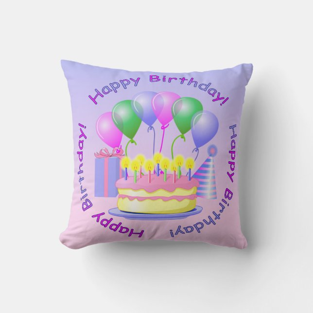 Coussin de joyeux anniversaire (Recto)