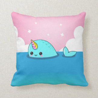 Coussin de Kawaii Narwhal