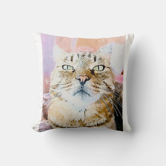 Coussin de l’Amoureux des chats - Accent Feline co (Recto)