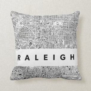 Coussin de la carte de Raleigh