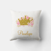 Coussin De La Couronne Rose Et Or, Princesse (Verso)