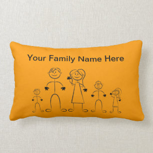 Coussin de la famille de graphiques Stick