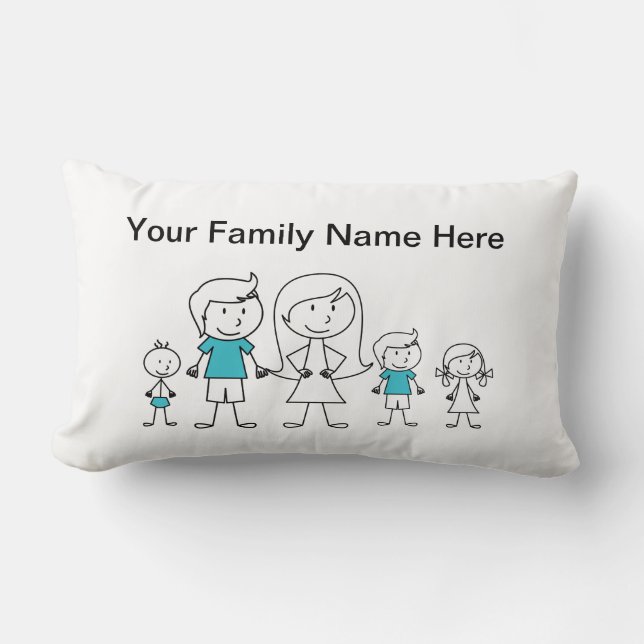Coussin de la famille de graphiques Stick (Recto)
